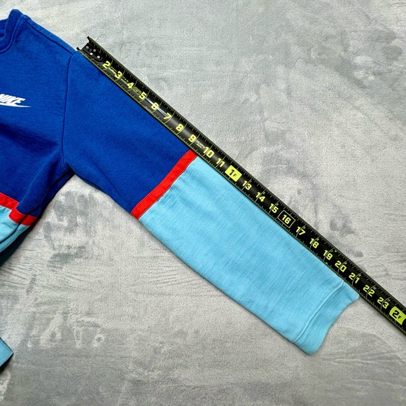 Nike Youth Large Long Sleeve Thick Shirt – Blue/Orange/Light Blue–Good Condition - Picture 5 of 8